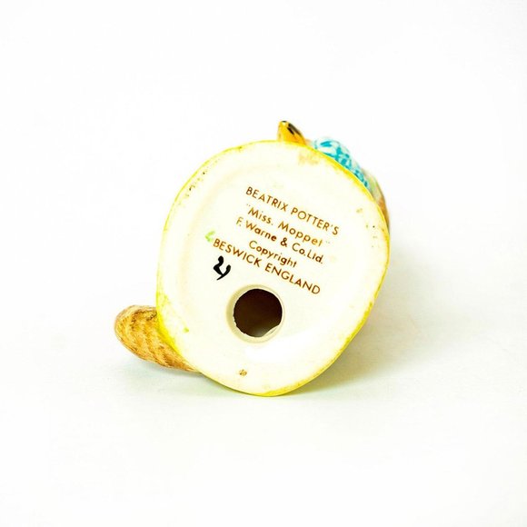 Vintage- Beswick Beatrix Potter's Miss Moppet (Striped) Figurine 1973-74 - Picture 3 of 3